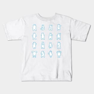 Posing and dancing polar bears  :) Kids T-Shirt